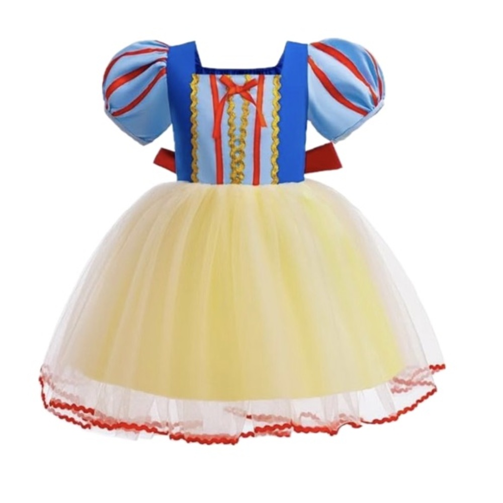 VGUC Disney Princess Snow White Tulle Dress Up Costume